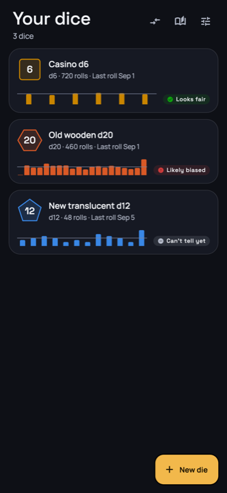 Dice Lab — your dice